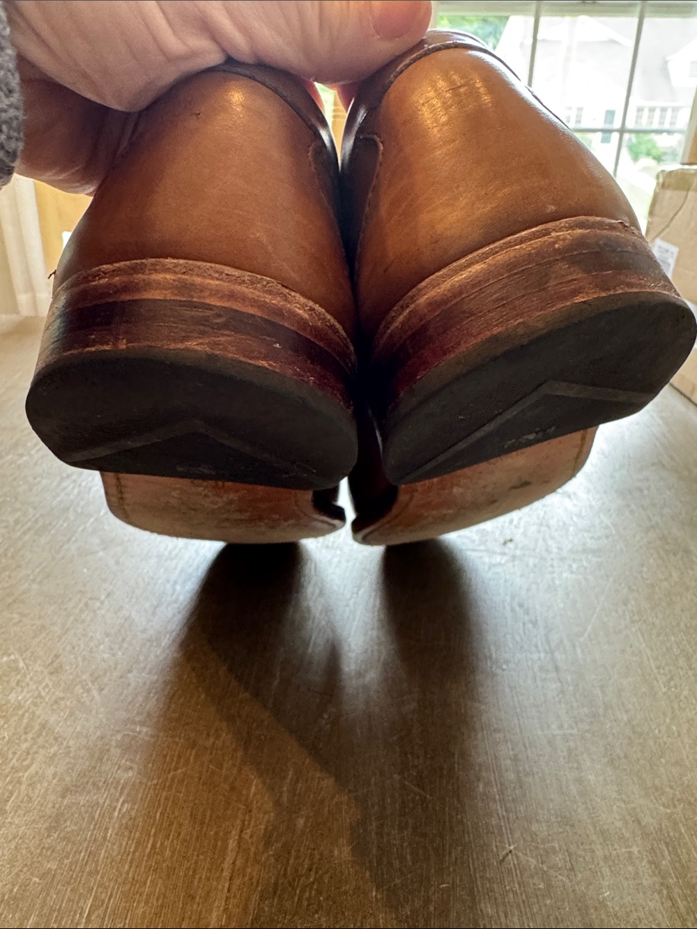 Daniel Men's Tan Leather Slip-On Driving Loafers, Size 11.5 - Picture 5 of 8